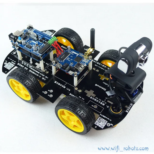 4WD WiFi Robot Car with HD camera(Digital WiFi) Smart Car Programmable Robot Wireless Remote Control Monitoring