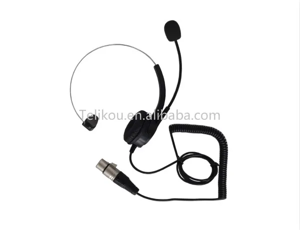 Telikou  super light single ear headset for broadcast equipment