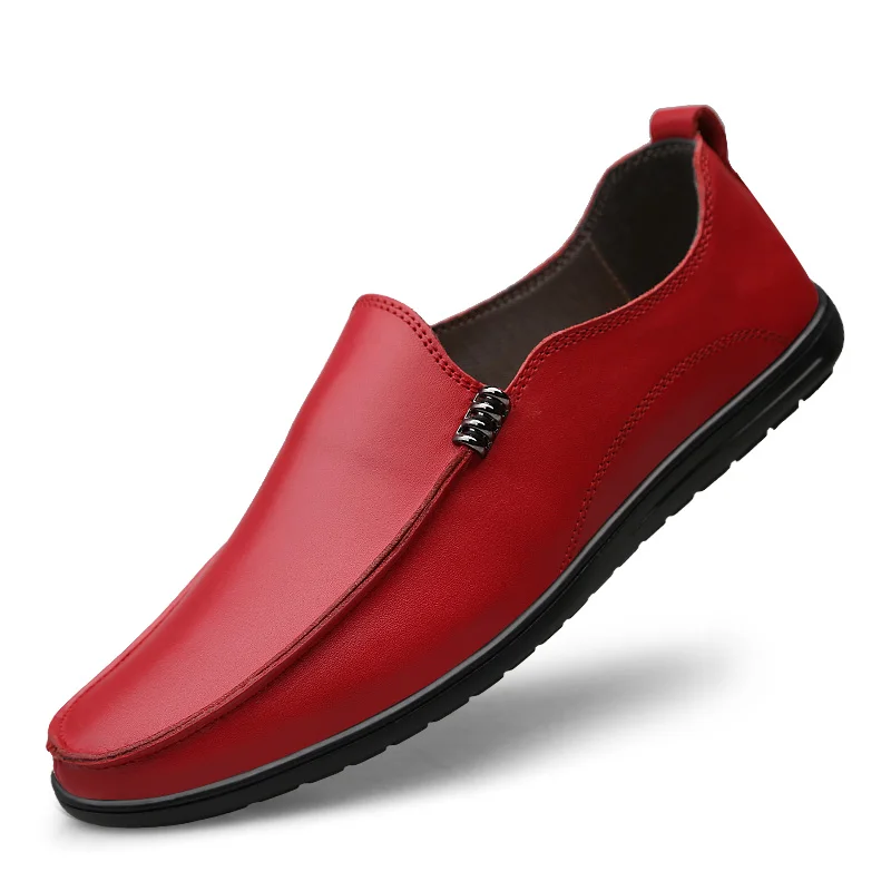 
Spring Season Breathable Men shoes Genuine Leather Soft Mocassins Shoes For Men 