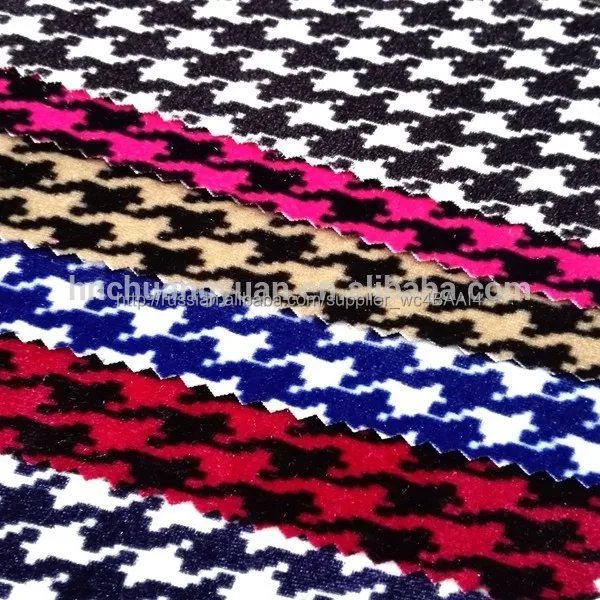 100% полиэстер стрейч для отпечатано красивое платье ткани для женщин одежды