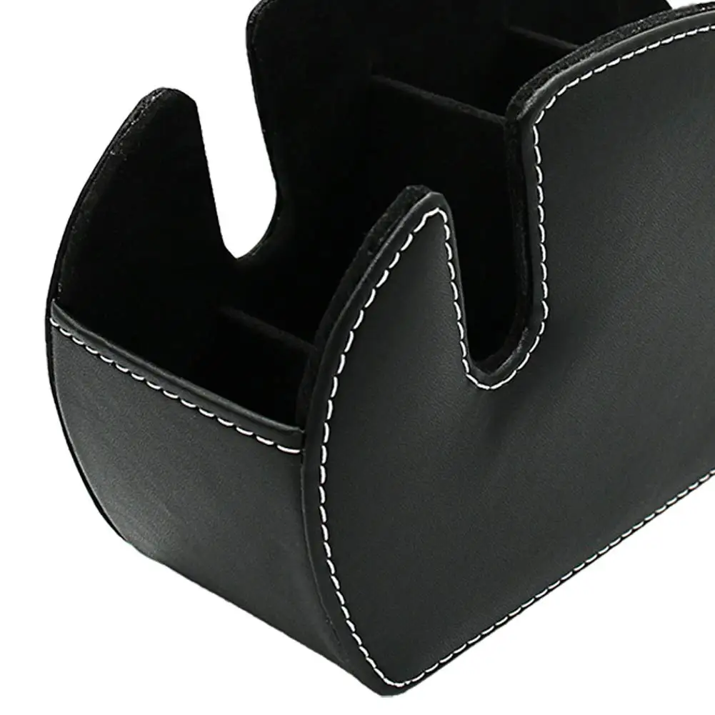 pu Remote Control Holder Organizer Box PU Leather Multi-functional Office Organization And storage Caddy Store tv remote holders