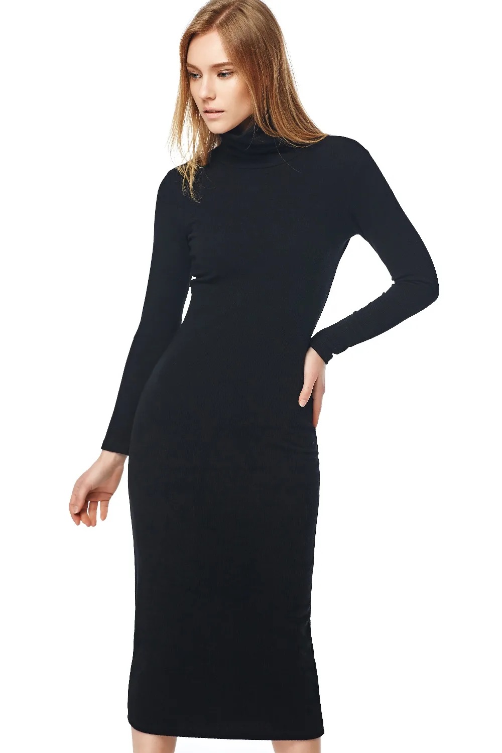 Shop by category Sunup or sundown, you'll stun in this sweater knit dress from Dennis Basso. With ribbing on the long sleeve cuffs and turtleneck, it fits you like a comfy sweater up top then flares from the waist for a relaxed, fluid look.3/5(4).
