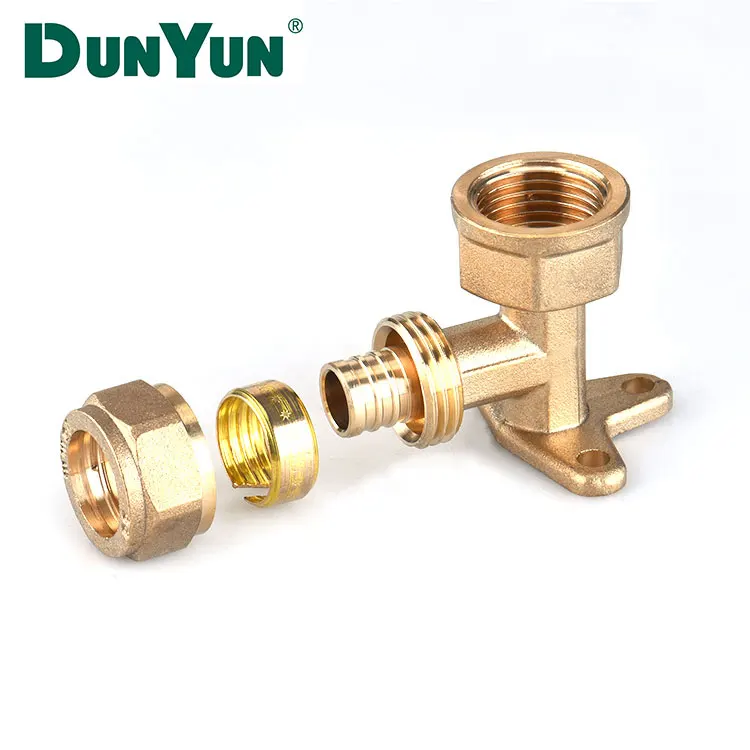 90 Degree Elbow Brass pipe fitting pex for PEX heating Pipe