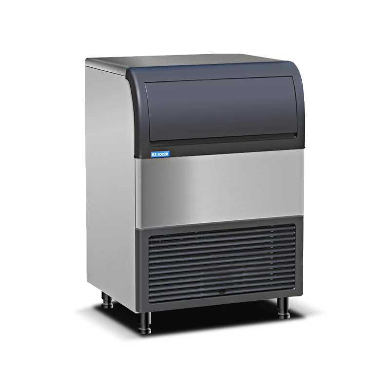 Stainless Steel Commercial Ice Maker Machine 60LBS/24H with Water Drain Pump LCD Control Auto Clean for Bar Home Supermarkets