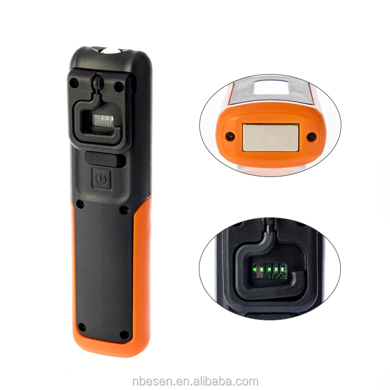 High Quality Mini Rechargeable Magnetic Hanging Hook Usb COB LED Work Light worklight