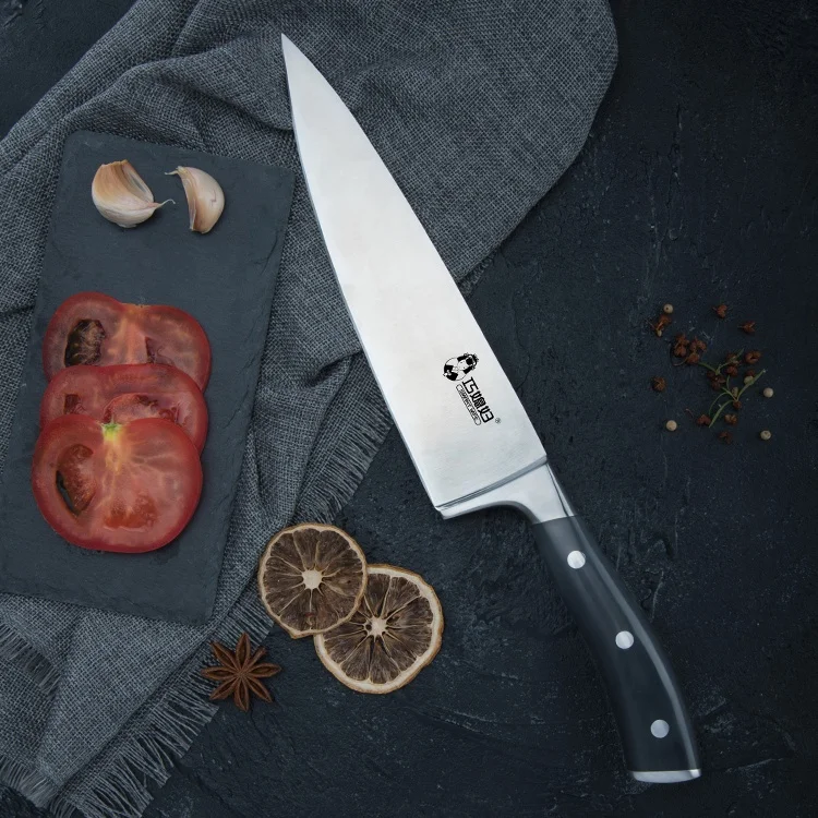 Пользовательские немецкие кухонные ножи из нержавеющей стали Din 1,4116, 8 дюймов, шеф-ножи с ручкой из АБС-пластика