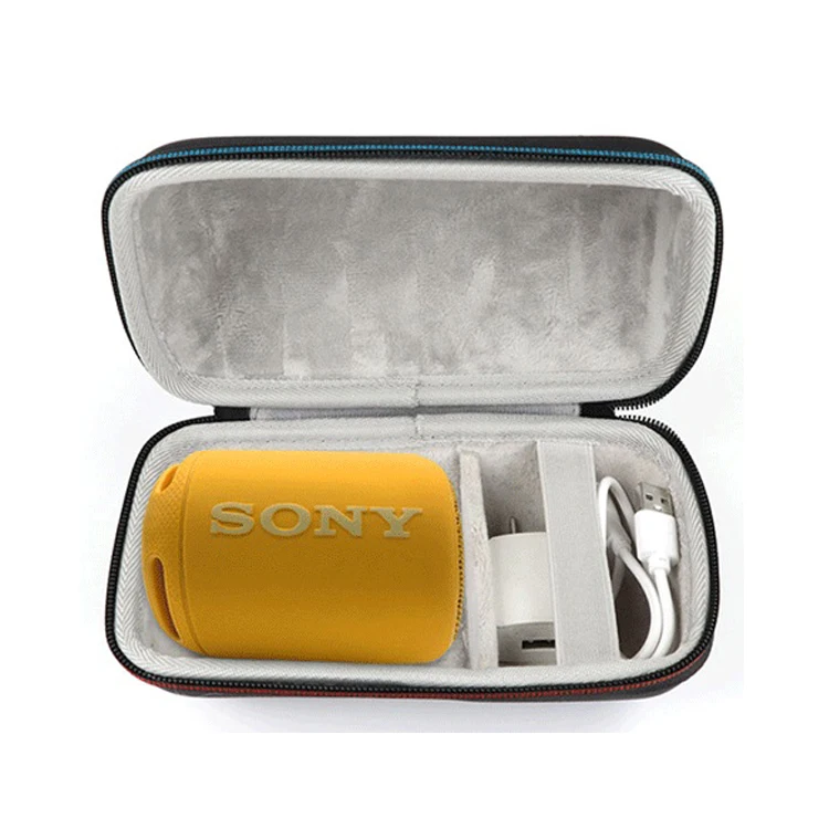 Hard EVA Travel Case for Sony XB10 Portable Wireless Speaker with Wrist strap (Black)