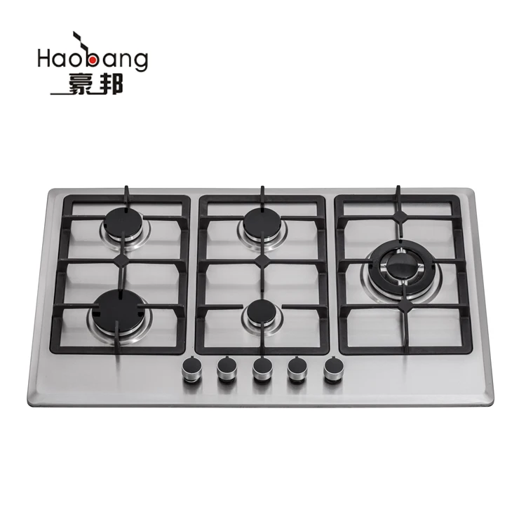 New Design High Quality 5 Burner Stainless Steel Gas Stove