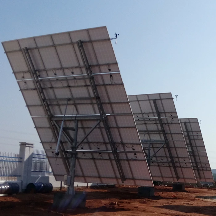 Горячее цинкование 7kw после солнца 2 оси солнечной энергии с двумя осями высокой точности комплект системы крепления