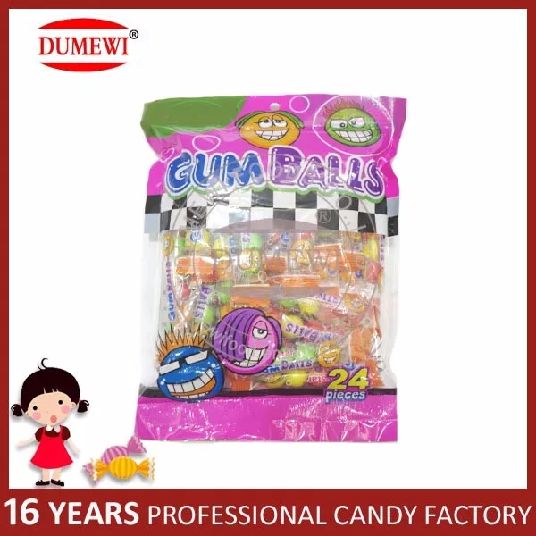 4 шт. Сладкий Фруктовый Вкус Мини Жевательная Резинка Мяч