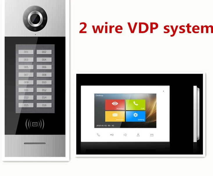 GVS Ring Doorbell with Door Bell camera & 4 button Multi-functional Intercom Door Opening System Video Door Phone