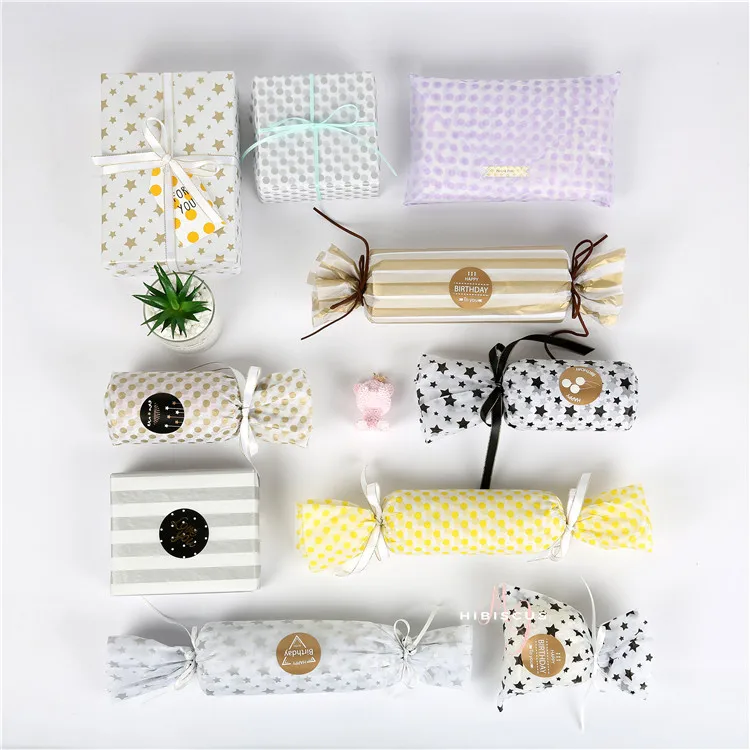 Самая дешевая индивидуальная превосходная Золотая шелковая бумага на белой основе для упаковки подарков