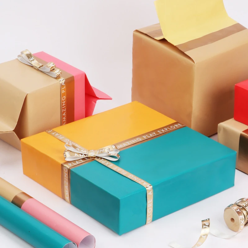 
 Полосатая подарочная упаковочная бумага 2 метра для украшения цветов  