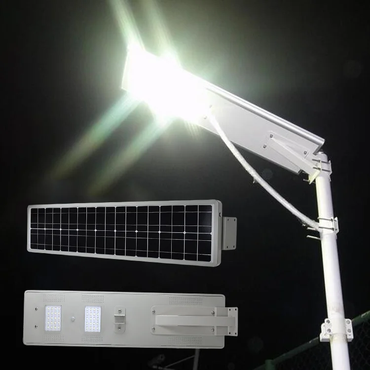high brightness 30W 50w 60w 80w solar street light galvanized steel lamp post street lighting pole with arms