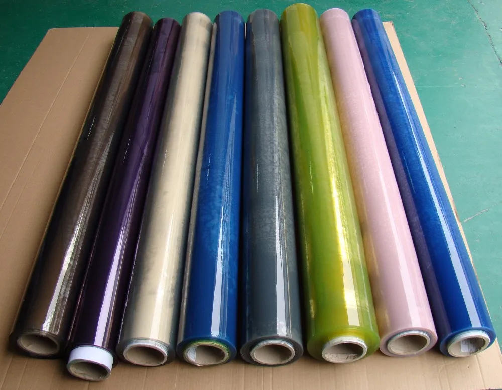 HOMIDEK Wholesale Colored Transparent Super Clear Flexible PVC Film Sheet/ Roll for Packing Bags and Books Cover Umbrella