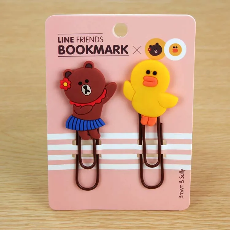 
customized cheap soft pvc rubber paperclip / rubber book mark /book clip 