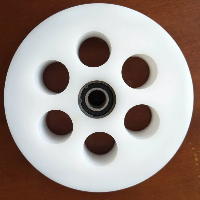 high quality good price promotion custom plastic nylon belt pulley wheels with bearings