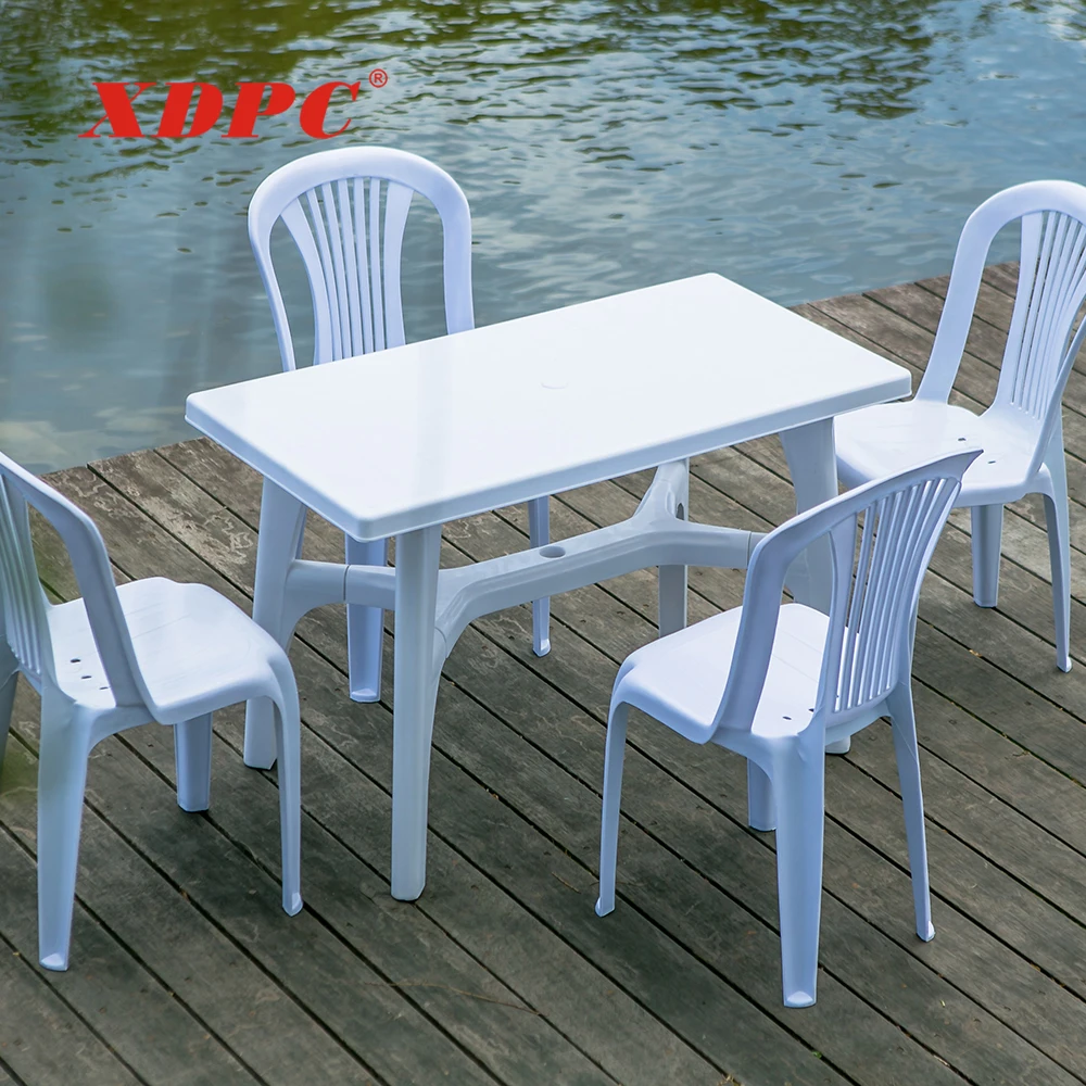 
China wholesale contemporary lightweight white outdoor stackable dining armless plastic chairs 