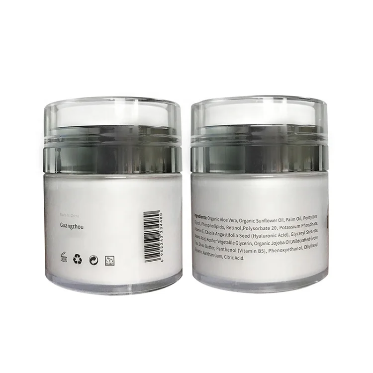 
Retinol Moisturizer Cream for Face, With Hyaluronic Acid, Vitamin E and Green Tea 