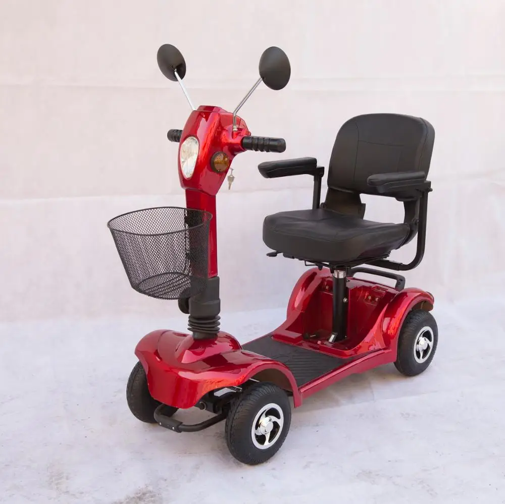 Simple 4 wheels-with-one-seat Electric Mobility Scooter For The Disabled And Elderly Persons