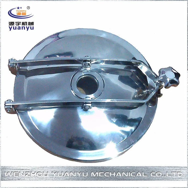 Stainless steel sanitary atmospheric pressure DN200 DN300 DN400 DN500 round manhole cover