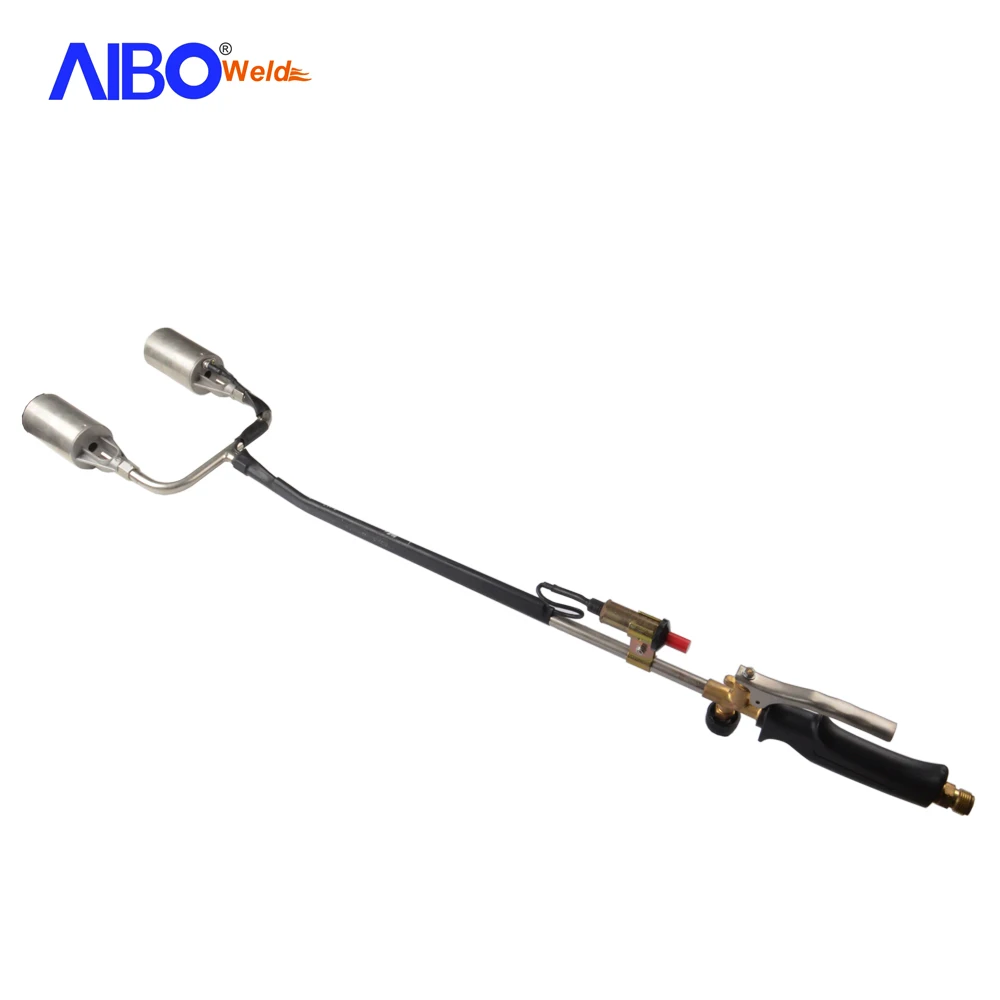 Welding and Repairing LPG Gas Heating Flame Gun Roofing Torch Kit With Double Nozzle for Strong Welding Capacity
