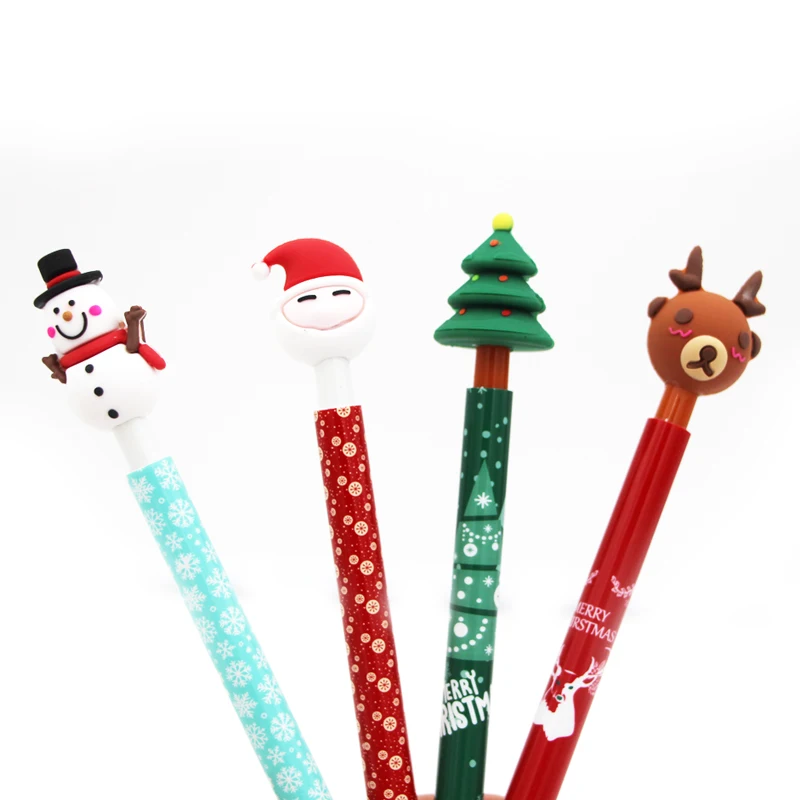 Creative ghost shape Halloween gift pen cute cartoon snowman tree Christmas pen for gifts