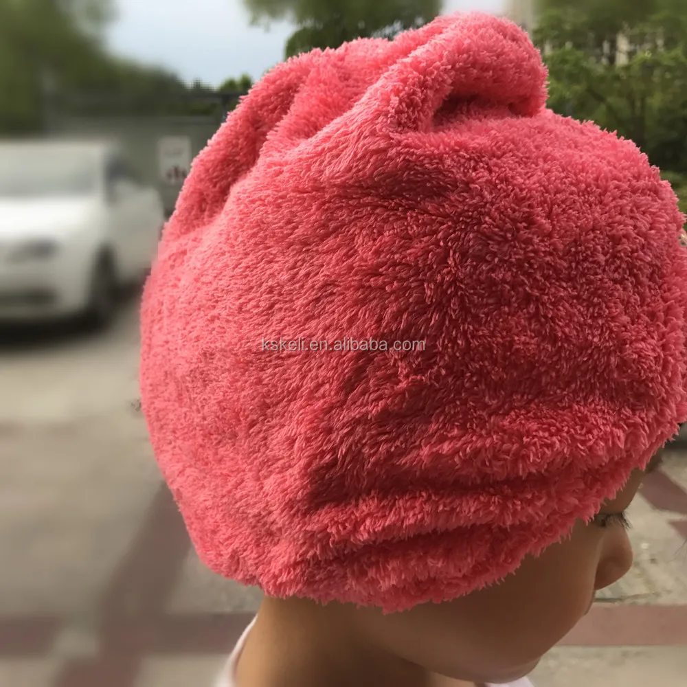 Home Microfiber Hair Towel Fast Drying Turban Towel Absorbent Hair Wrap for Bath, Spa