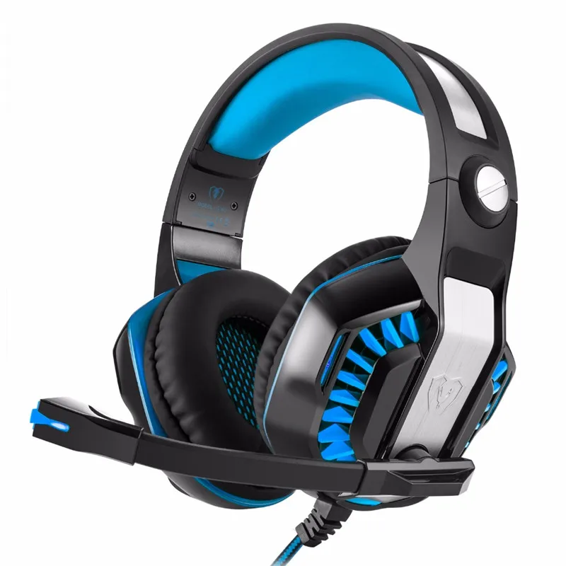 Beexcellent GM-2 Over-ear Gaming Headset for PC Gamer Computer Tablet PS4 Gaming Headphone with Mic LED Light