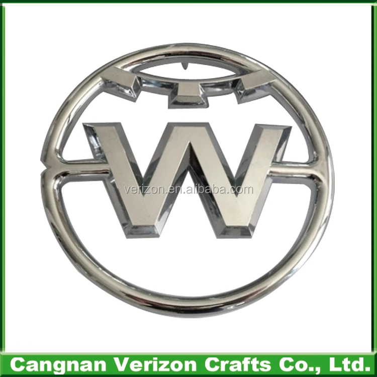 ABS plating Chrome badge car emblems and chrome car emblems with strong 3M sticker for car logo