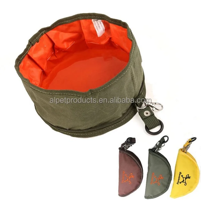 
Collapsible Fabric Travel Pet Bowl Portable Foldable Dog Food Water Bowl 