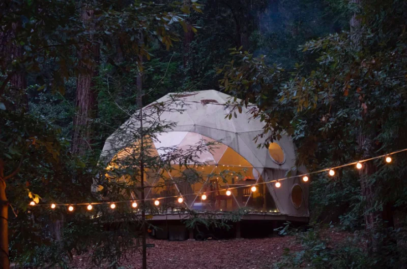 6m 8m 10m Outdoor Waterproof Luxury Geodesic Domeatest Durable Semi- permanent Building Hotel Glamping Tent for Sale