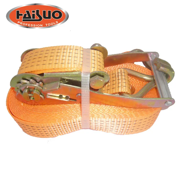 Cheap Ratchet straps   ratchet tie down strap cambuckle tie down straps with Double J hooks