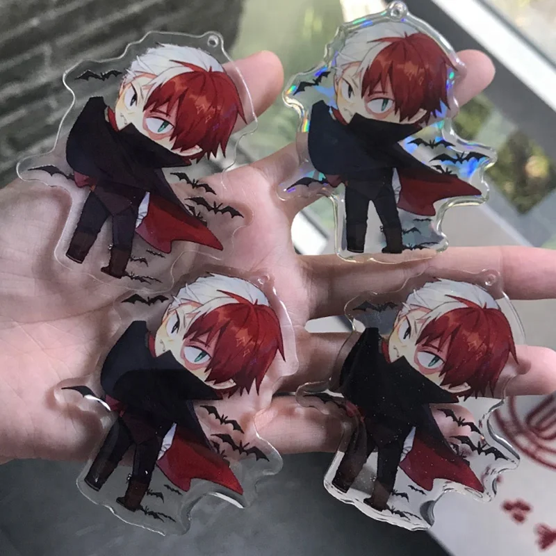 
JINLEI custom printed charm clear double sided acrylic keychain for anime convention 