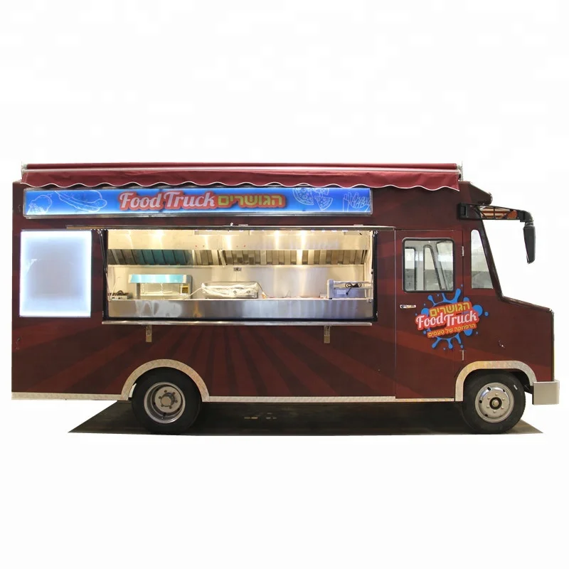 
Factory price street churros barbecue fast food trailer ice cream food truck 