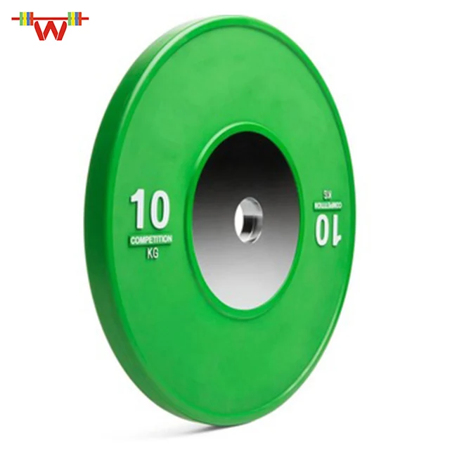 Hot selling durable rubber bumper plate competition barbell weight lifting plates