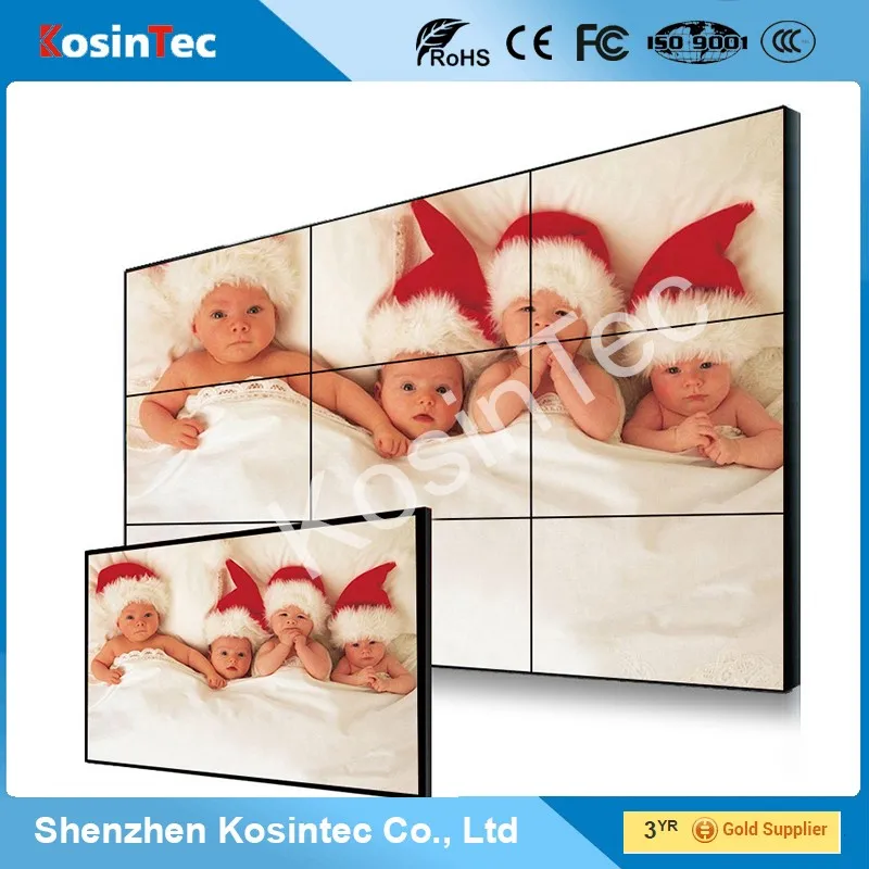 46 inch 3x3 narrow bezel lcd video wall with original new lcd panel