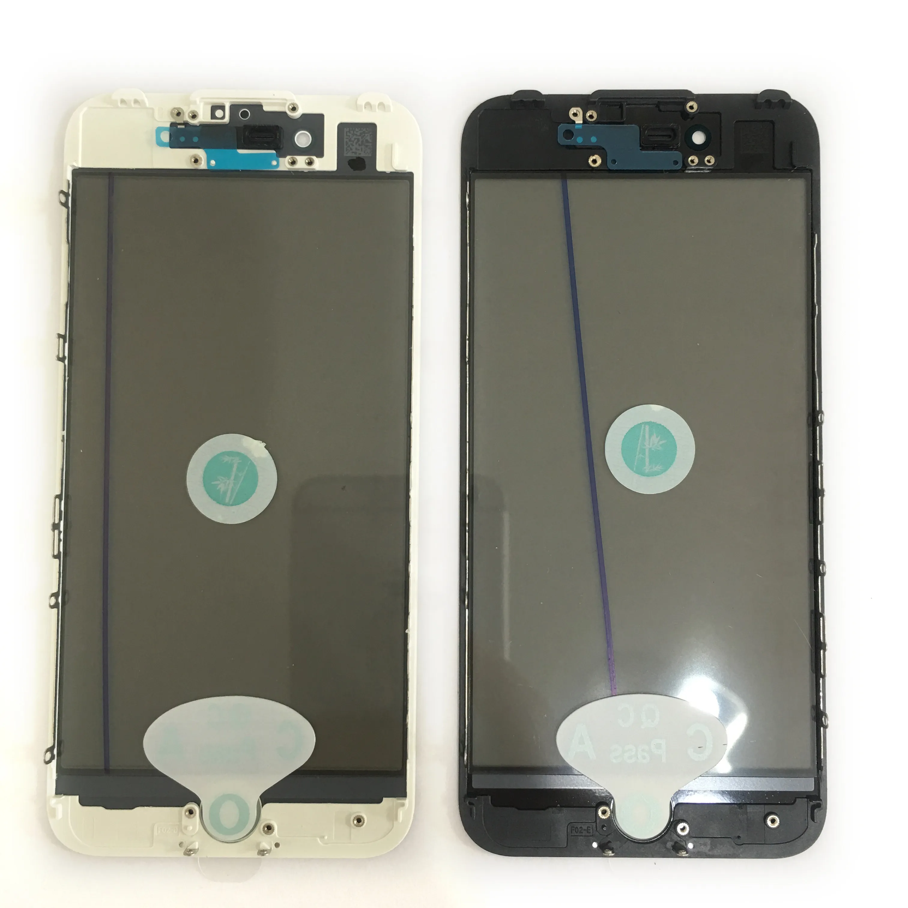 Repair Glass For iPhone 7 4 in 1 Glass with Frame OCA Polarizer Assembly, 4 in 1 Glass with Frame OCA Polarizer For iPhone 7