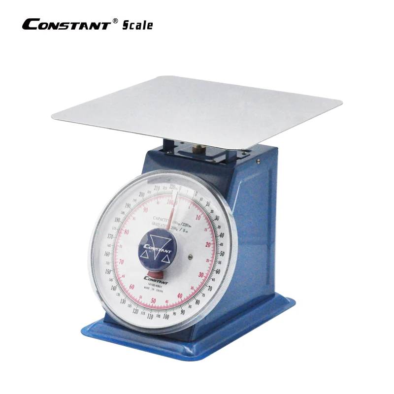 14192-K801 NS range 100kg/200g LBS accuracy Single or Double scale stainless Iron spring balance weighing commercial scale