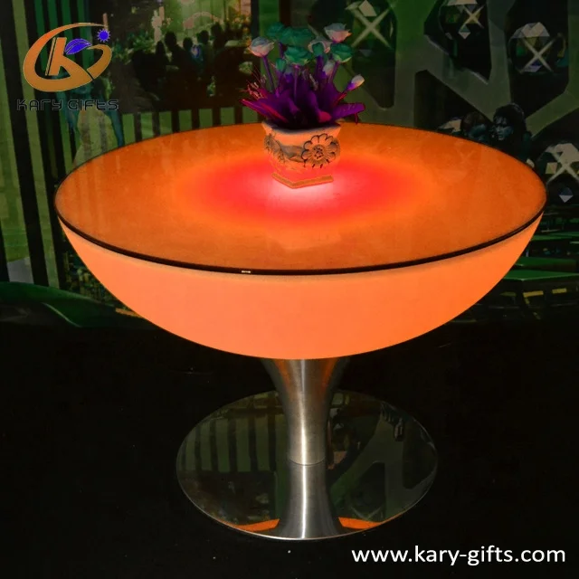 RGB Color changing led table for tea house Waterproof LED coffee Table