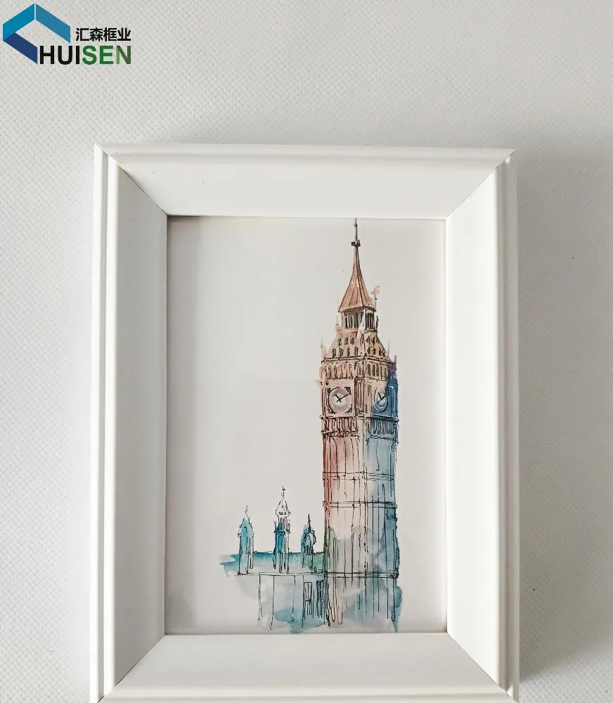 Высокое значение пластика PS фото багетная рама ИУ Китая