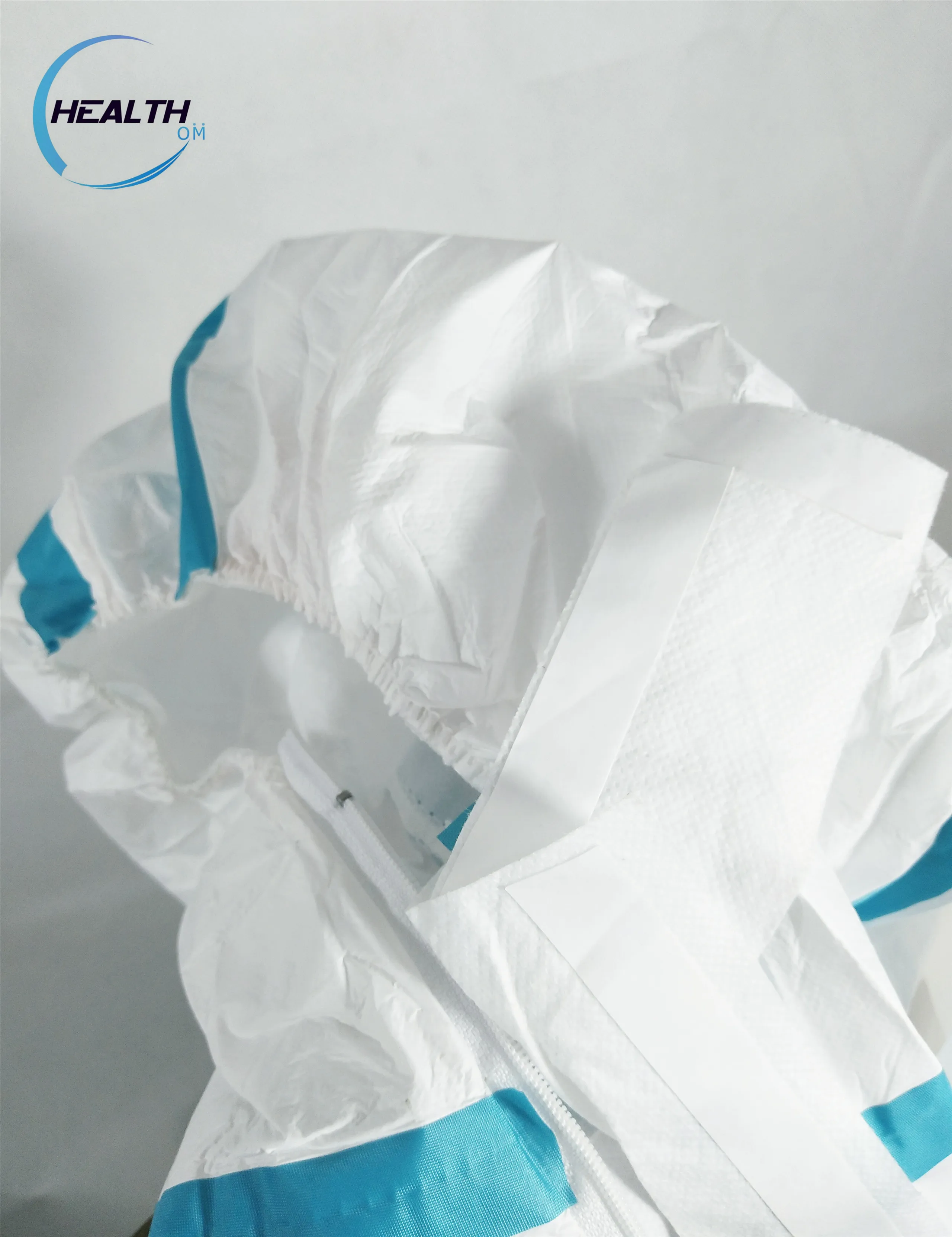 Long sleeve surgical coverall isolation disposable type 5 full length coveralls