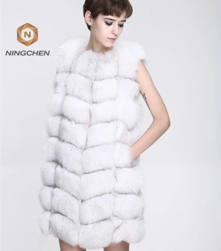 
China Factory Wholesale Warm And Fuzzy Fox Fur Coats For Women 