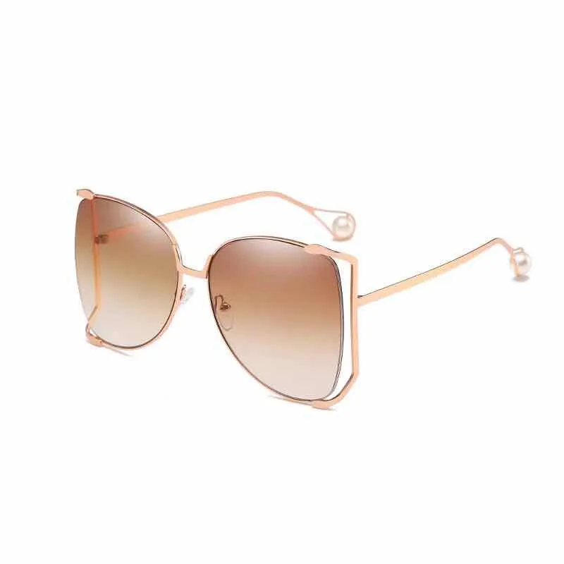 fashion big frame brand designer sunglasses for women