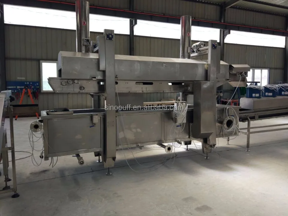 
Continuous fryer/fryer for snack/automatic frying line 