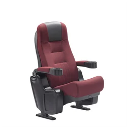 3D vip movie theater seat folding cinema chairs with cup holder