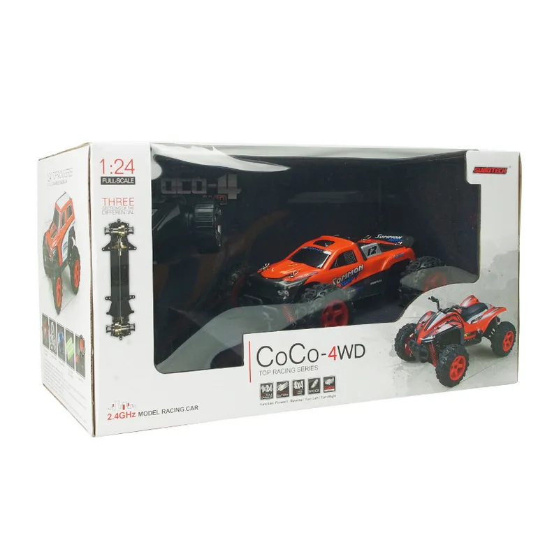 Новинка SUBOTECH BG1510B литая 1 : 24 4WD полноразмерная высокоскоростная машина для дрифта на радиоуправлении внедорожник Электрический монстр-ТраК