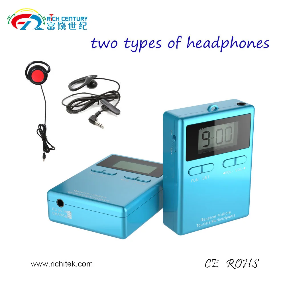 Горячая продажа профессионального UHF многоканальный беспроводной аудио система гид