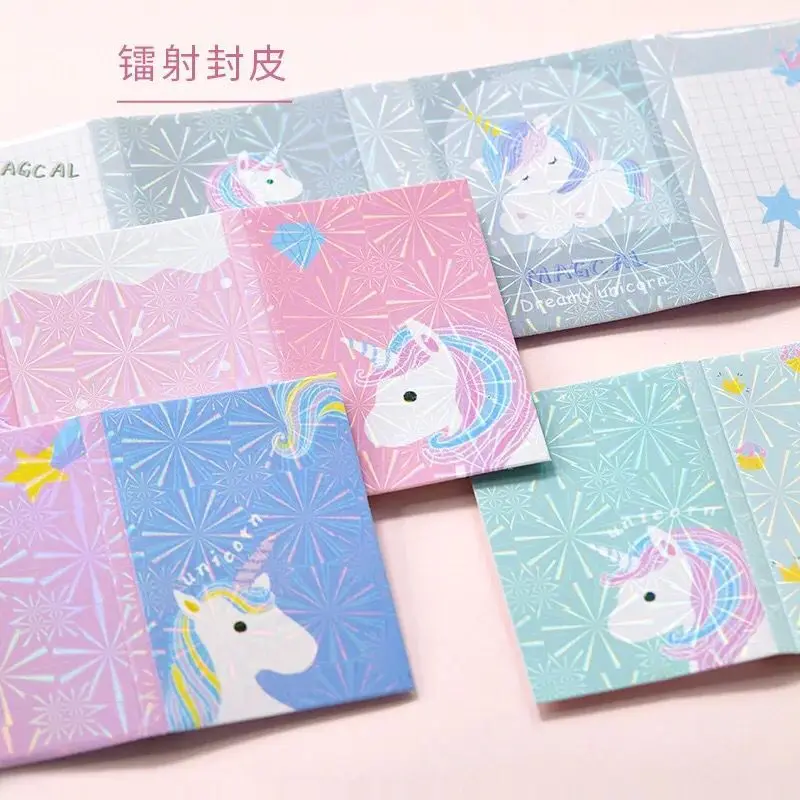 
Custom printed sticky notes memo pad and unicorn sticky notes set 