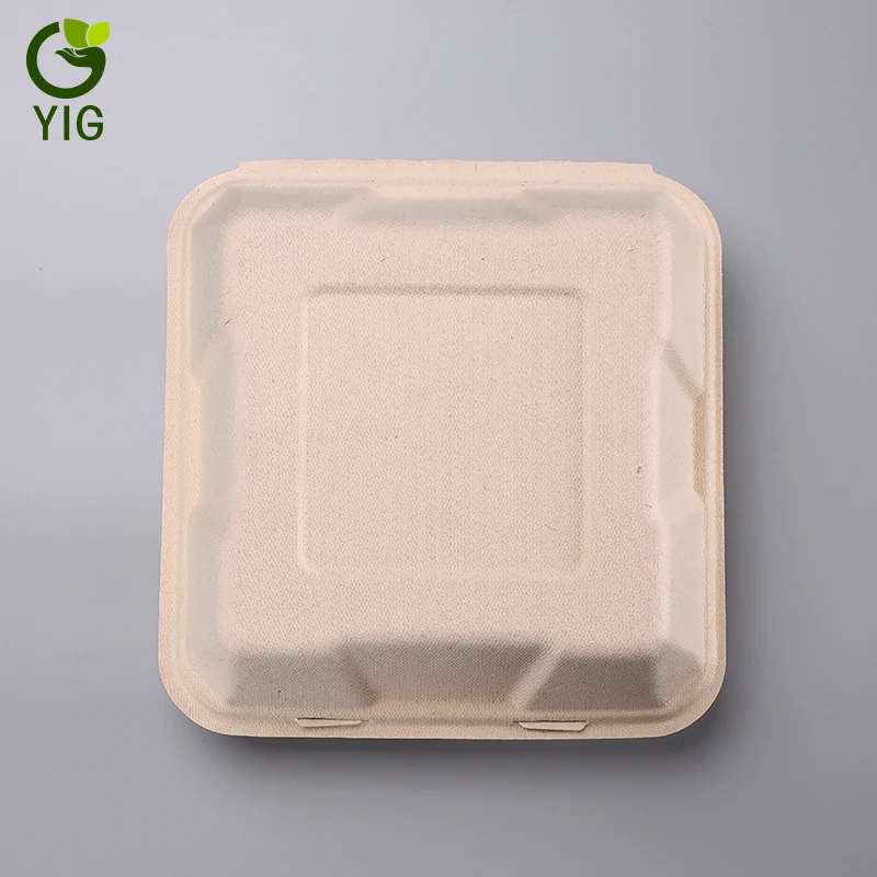 
biodegradable molded pulp clamshell packaging products 